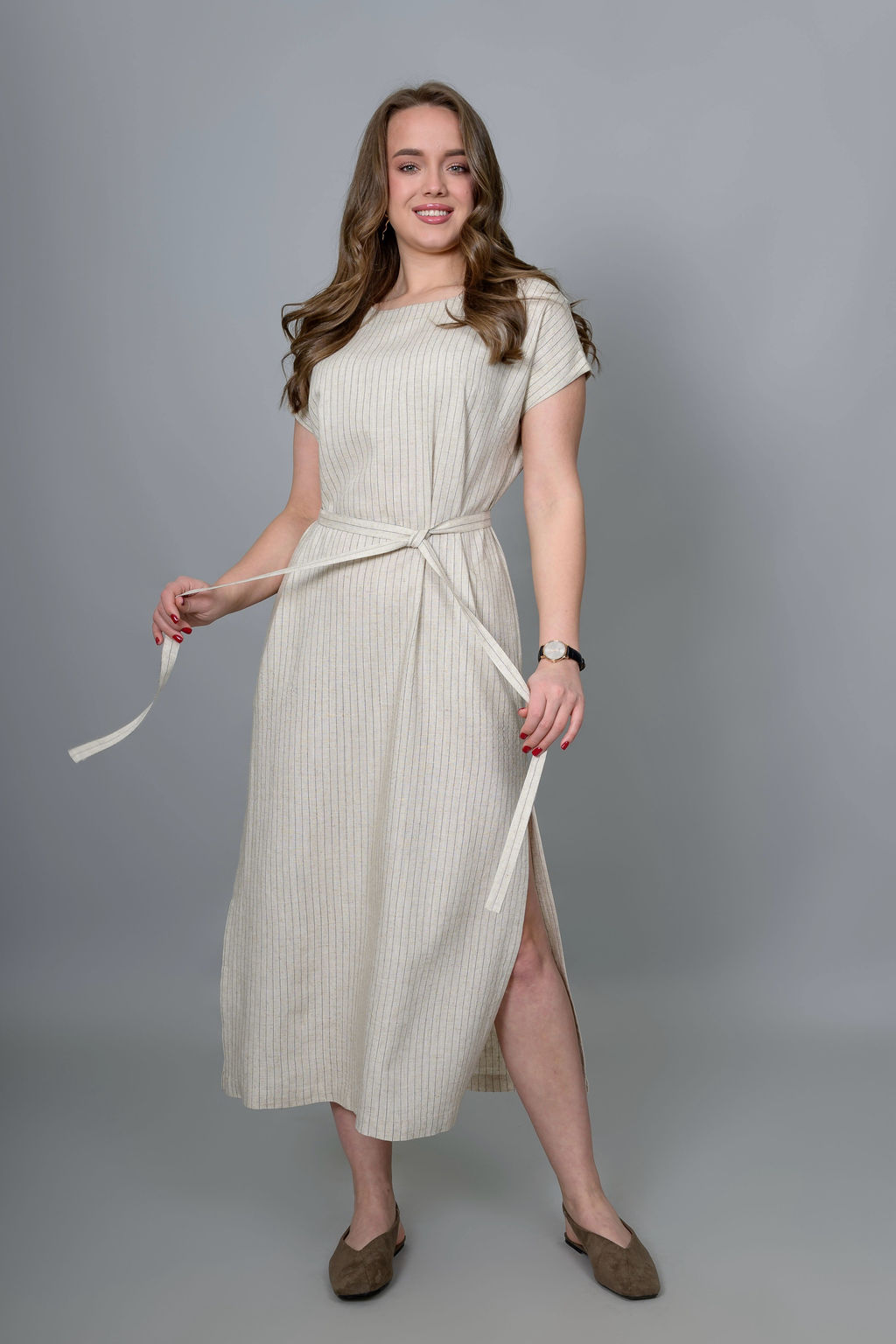 Платье 70% лен 30% вискоза