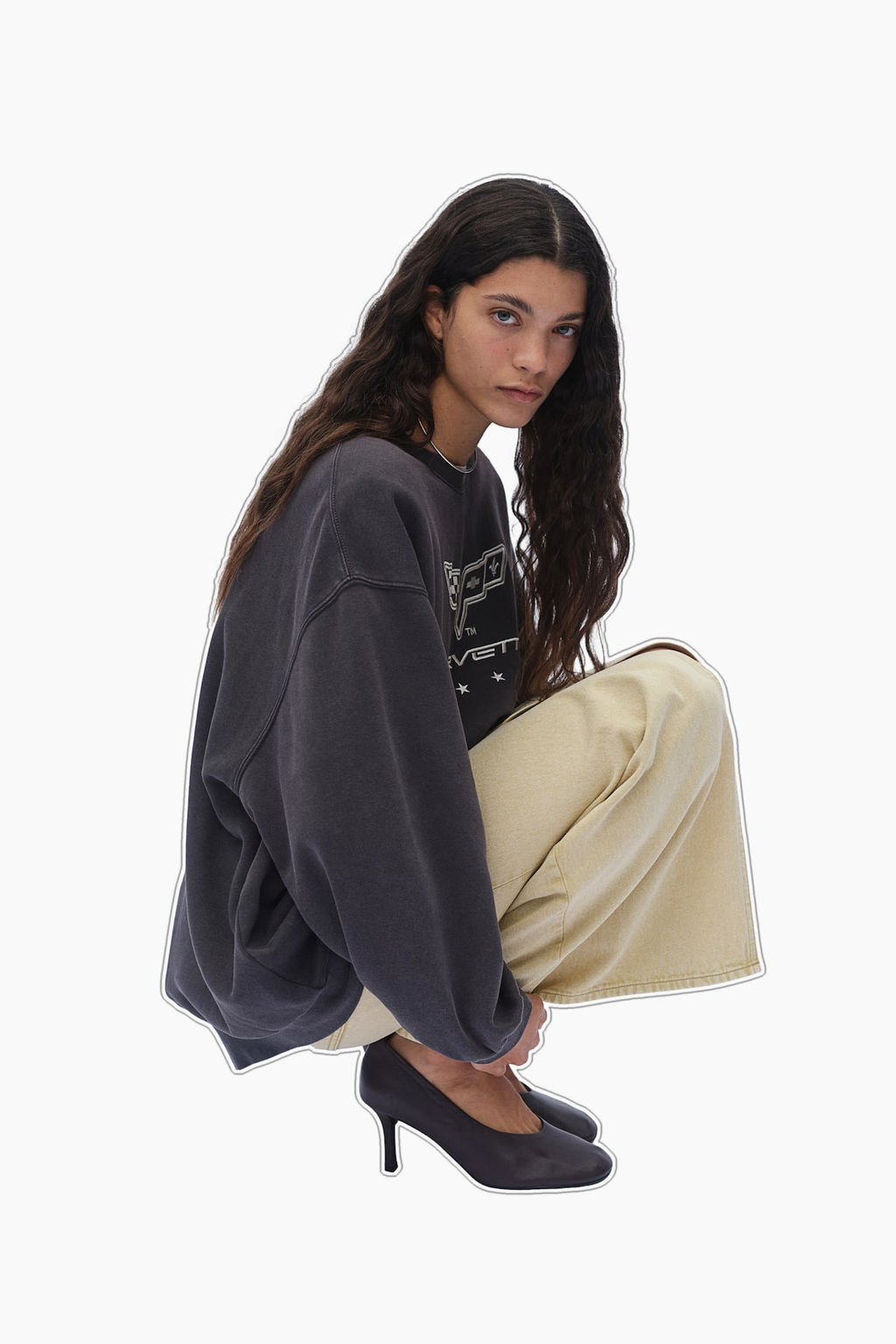 Sudadera oversize con estampado - H&m фото 3