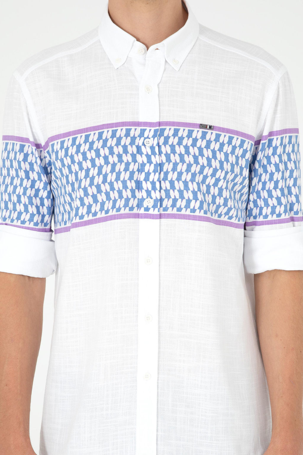 Мужская темно-синяя рубашка с длинным рукавом - U.s. polo assn фото 6