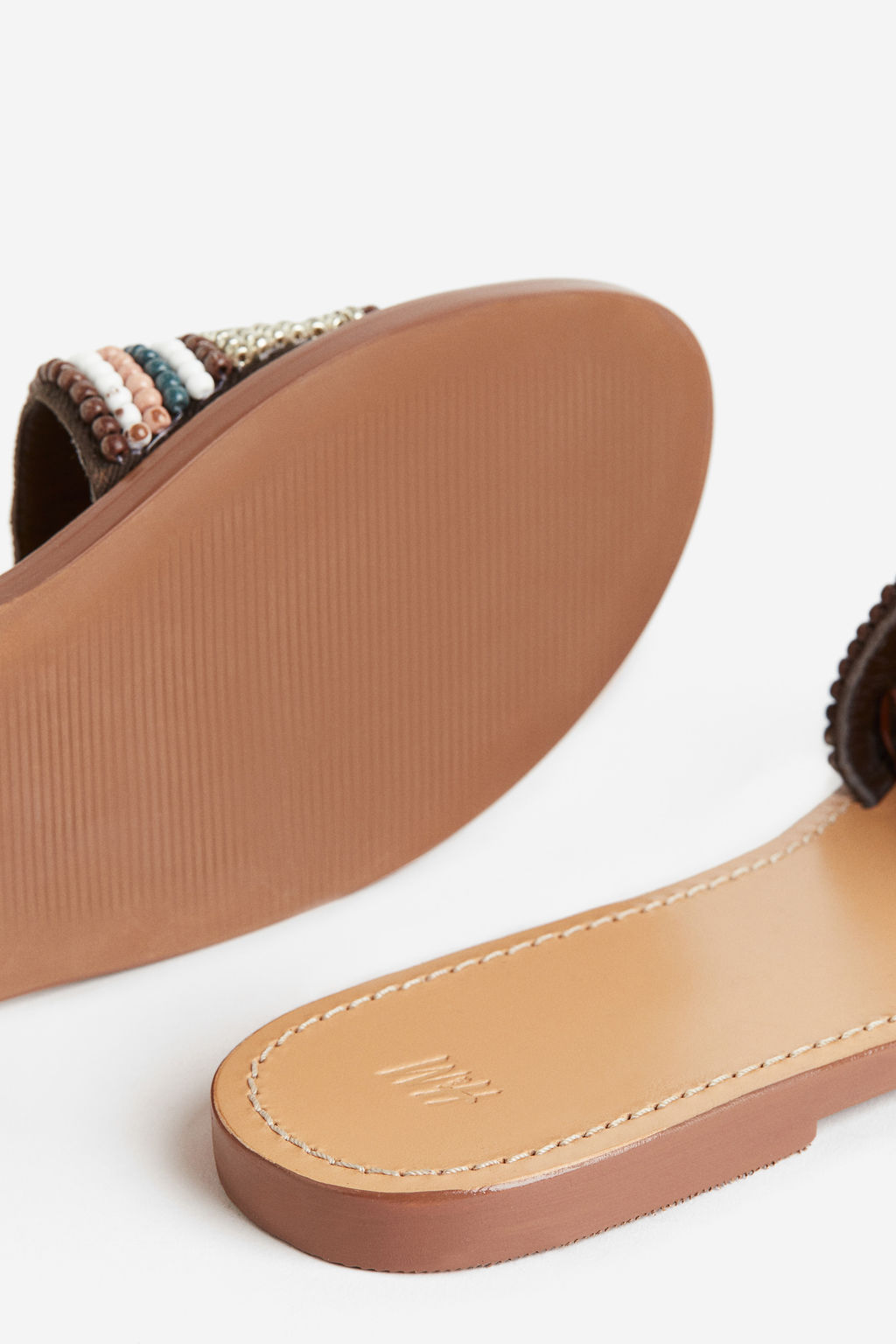 Sandalias de piel con cuentas - H&m фото 4