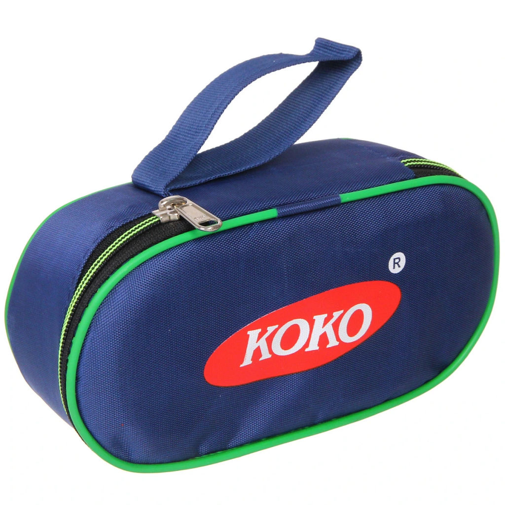 Набор Ланч-бокс 2шт 10*6см из нержавеющей стали с пластиковой крышкой в чехле