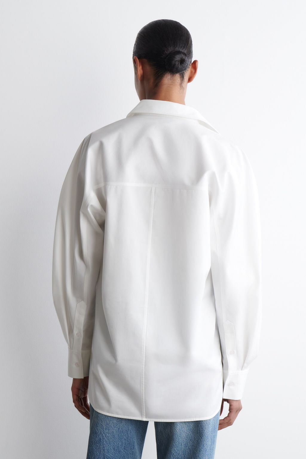 CAMISA REDONDEADA DE ALGOD?N PIMA - H&m фото 8