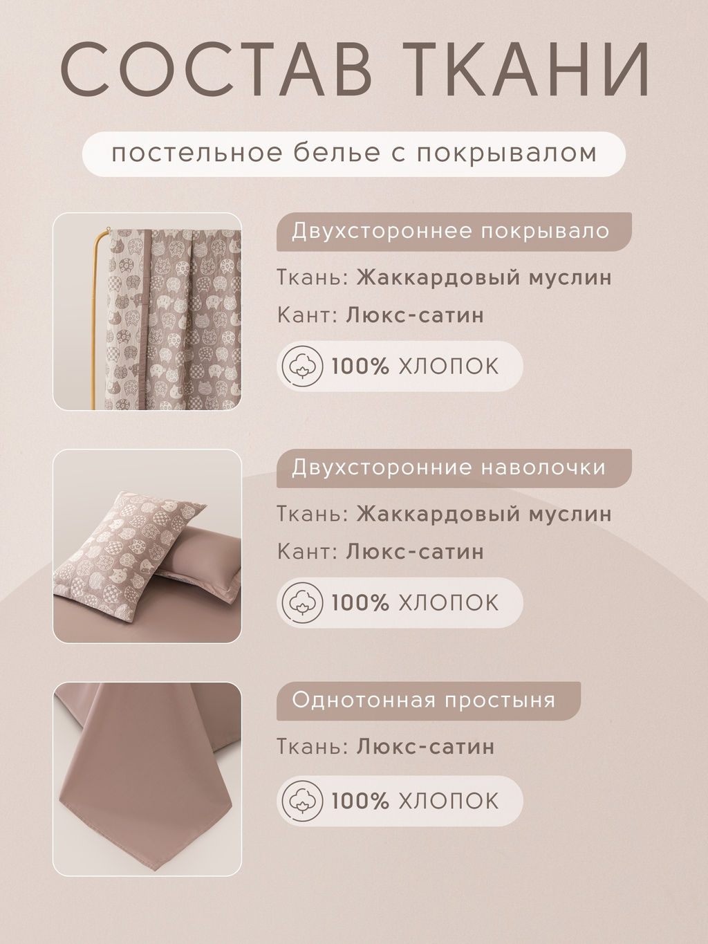 Комплект постельного белья Сатин Aurora Veil с Покрывалом AV003 Евро - Ситрейд фото 4