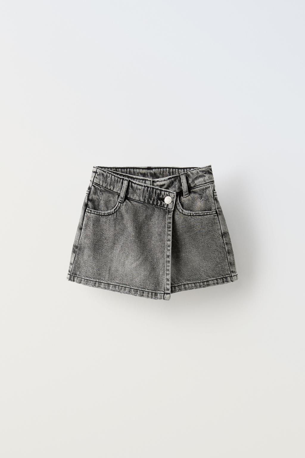 DENIM BERMUDA SKORT - Zara фото 4