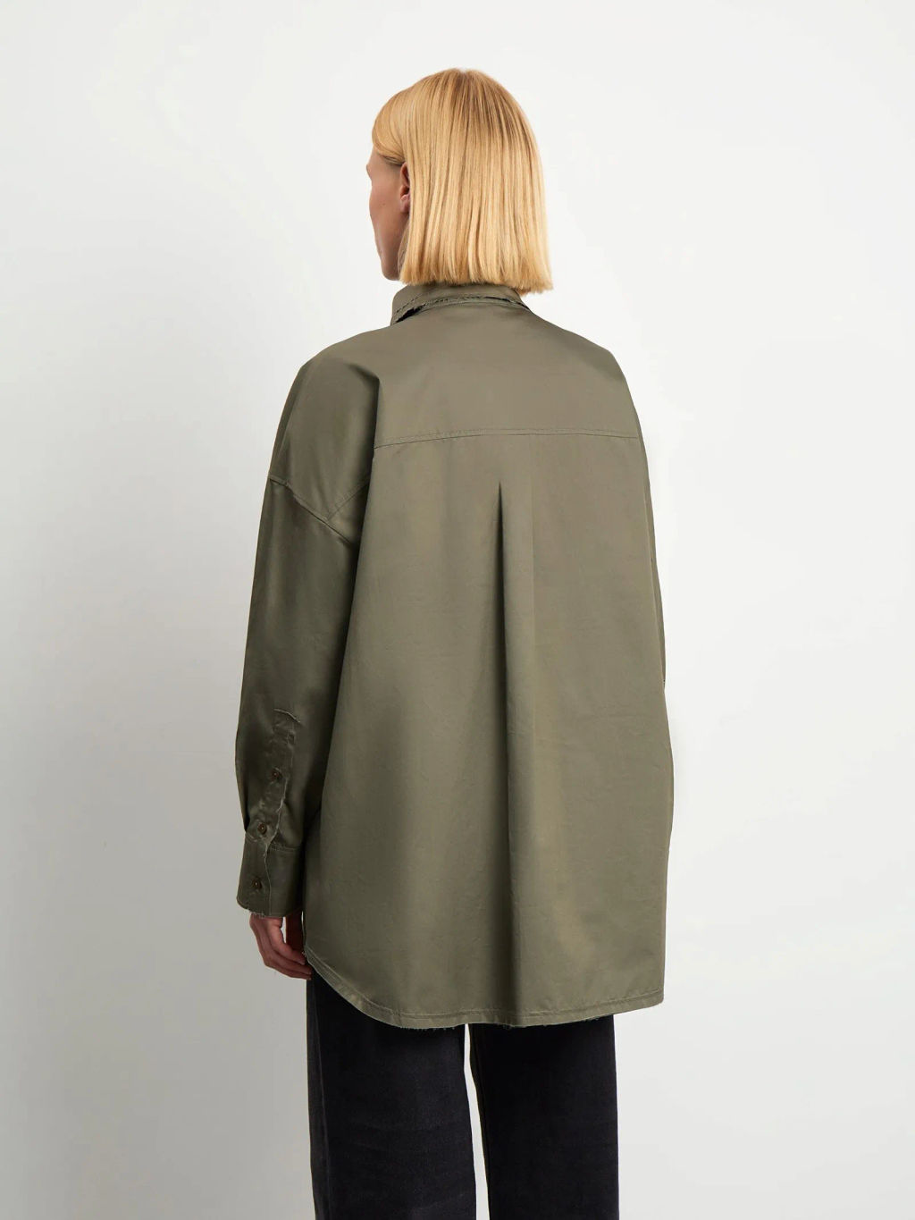 Рубашка в стиле гранж, B3074/fern