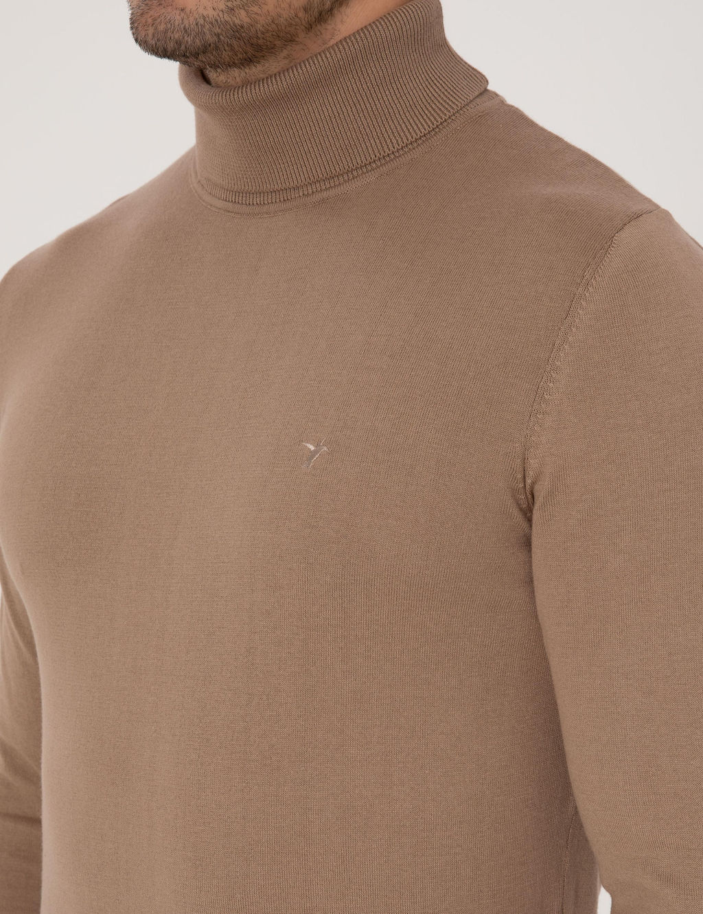 Camel Slim Fit Basic Kazak - Cacharel фото 7