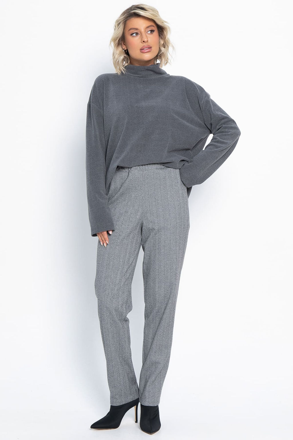 Брюки зауженные Диксон (серые) Б15009-8М