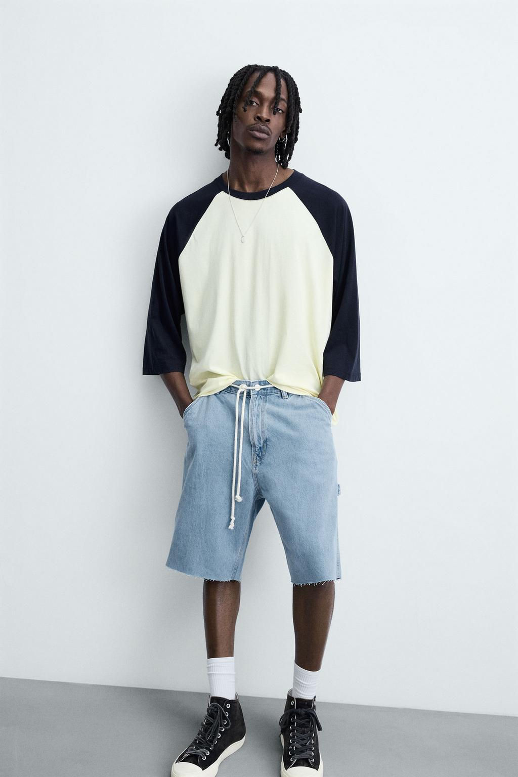 CARPENTER POCKET DENIM BERMUDA SHORTS - Zara фото 4