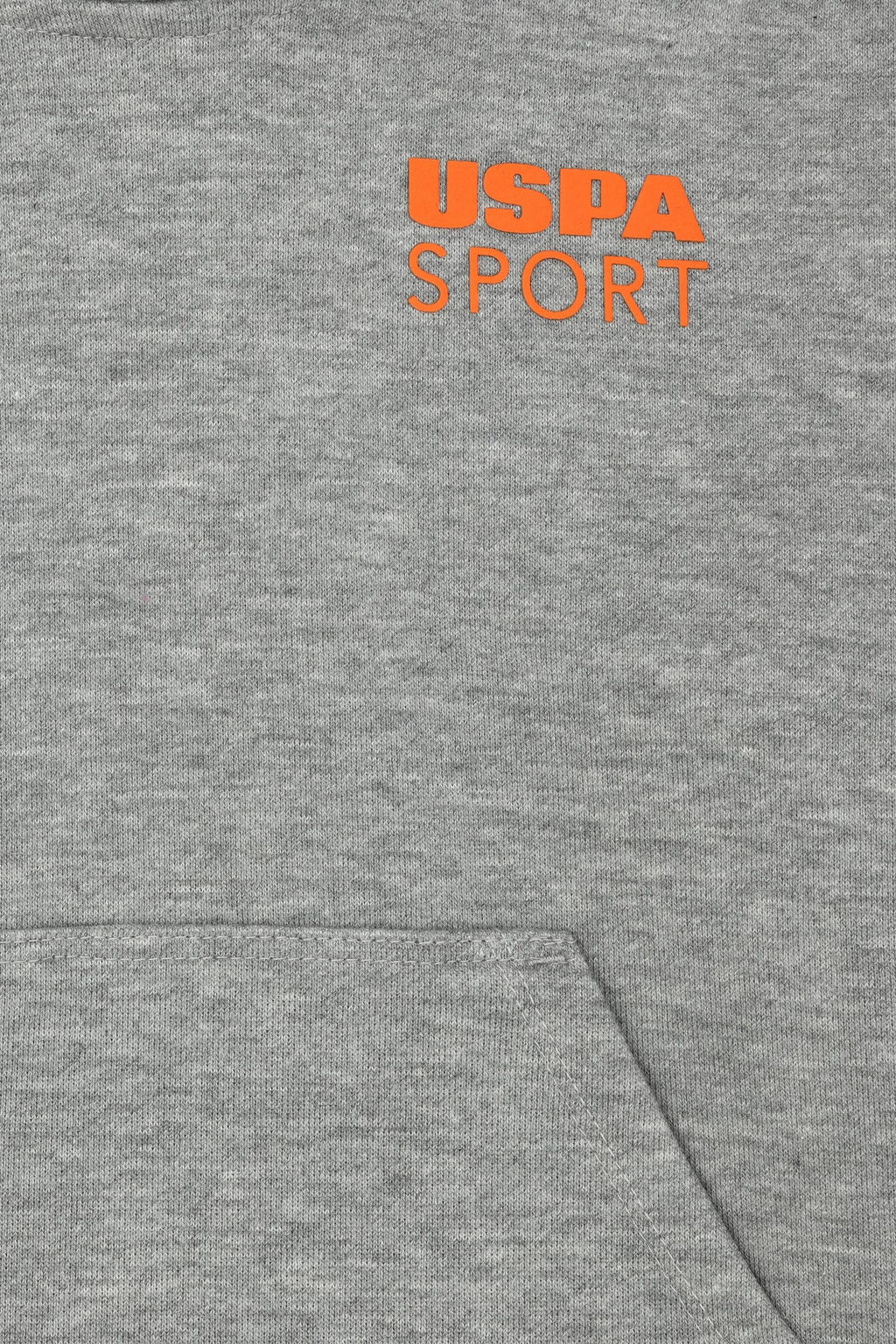 _ocuk Gri Melanj Kap__onlu Sweatshirt