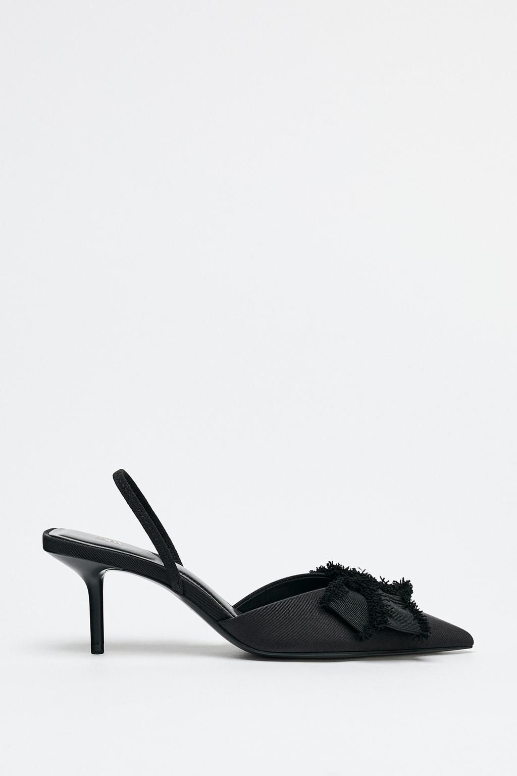 BOW SLINGBACK HEELS - Zara фото 3
