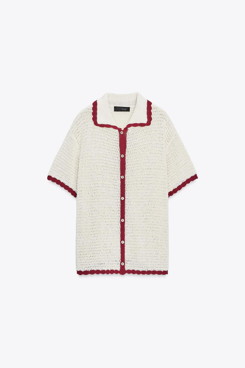 KNITTED POLO CARDIGAN - Zara фото 5