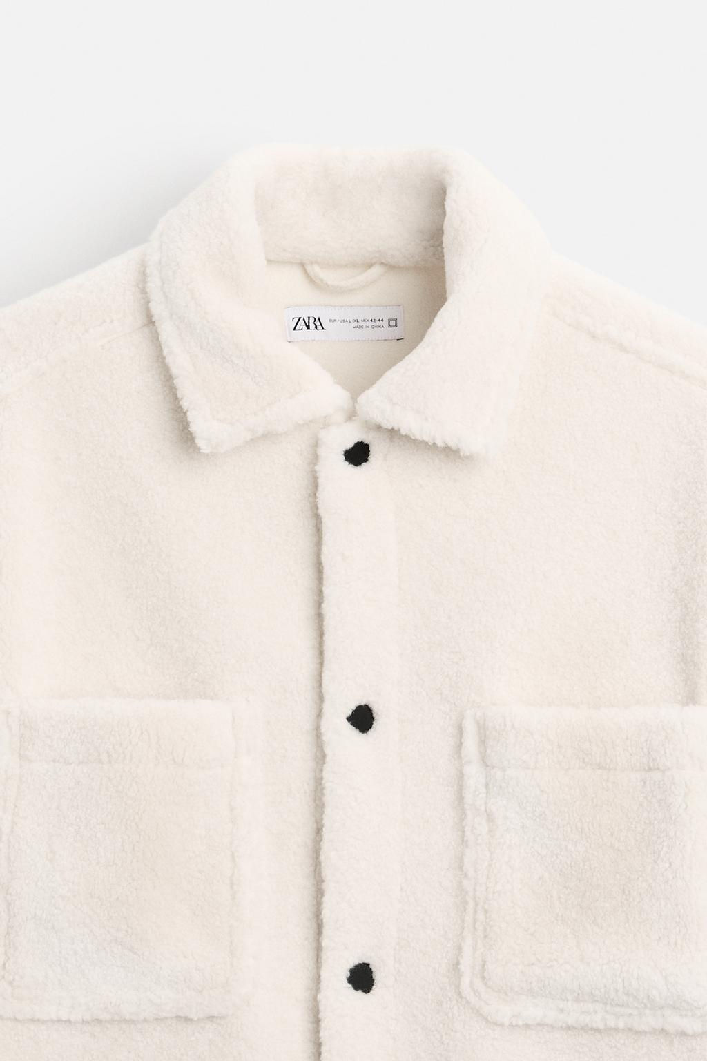 FAUX SHEARLING OVERSHIRT - Zara фото 9