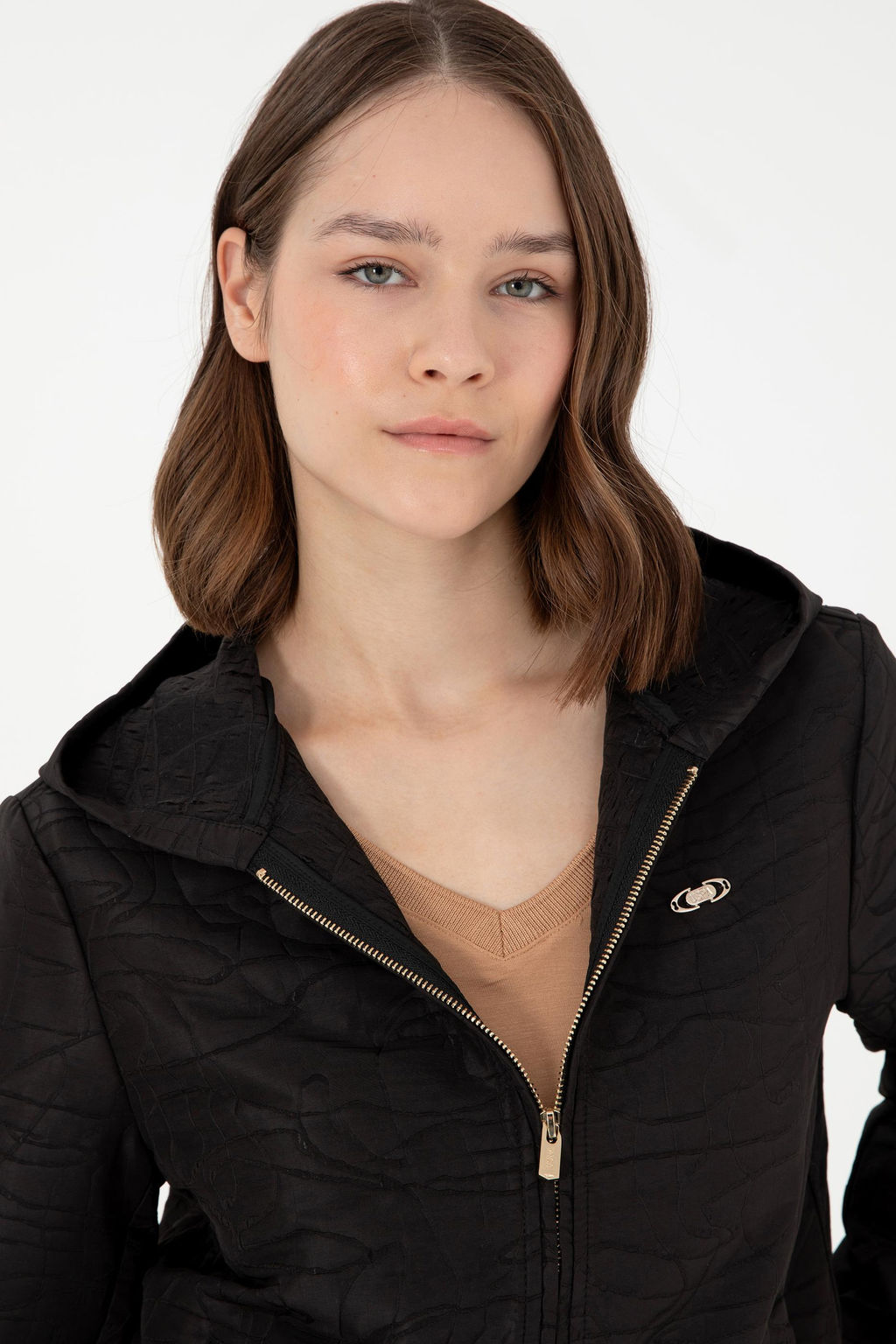 Женское черное пальто - U.s. polo assn фото 2