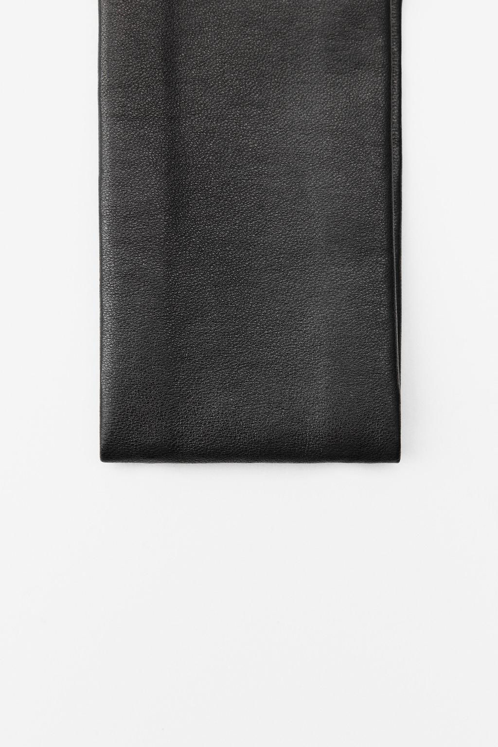 LEATHER ELASTIC HEADBAND - Zara фото 3