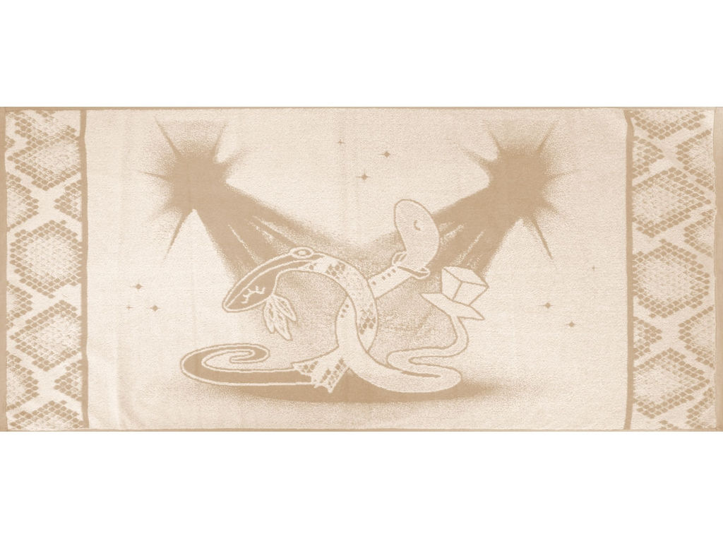 6с102.511ж2 Танго вдвоём(лён3) Полотенце махровое 67х150см