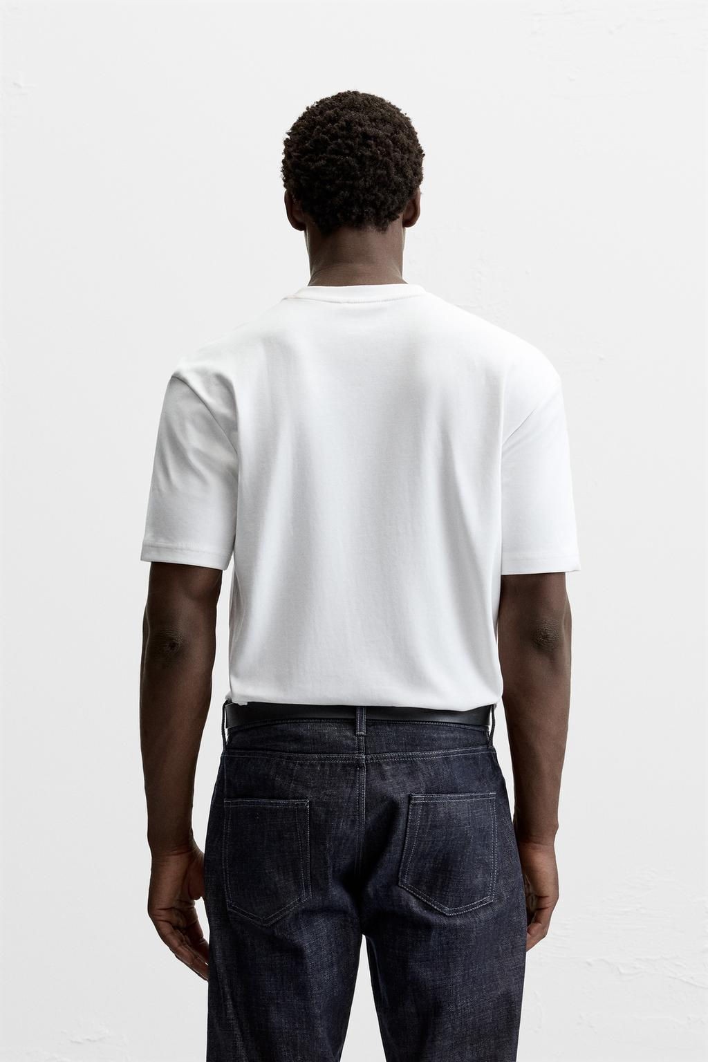 BASIC REGULAR FIT T-SHIRT - Zara фото 3