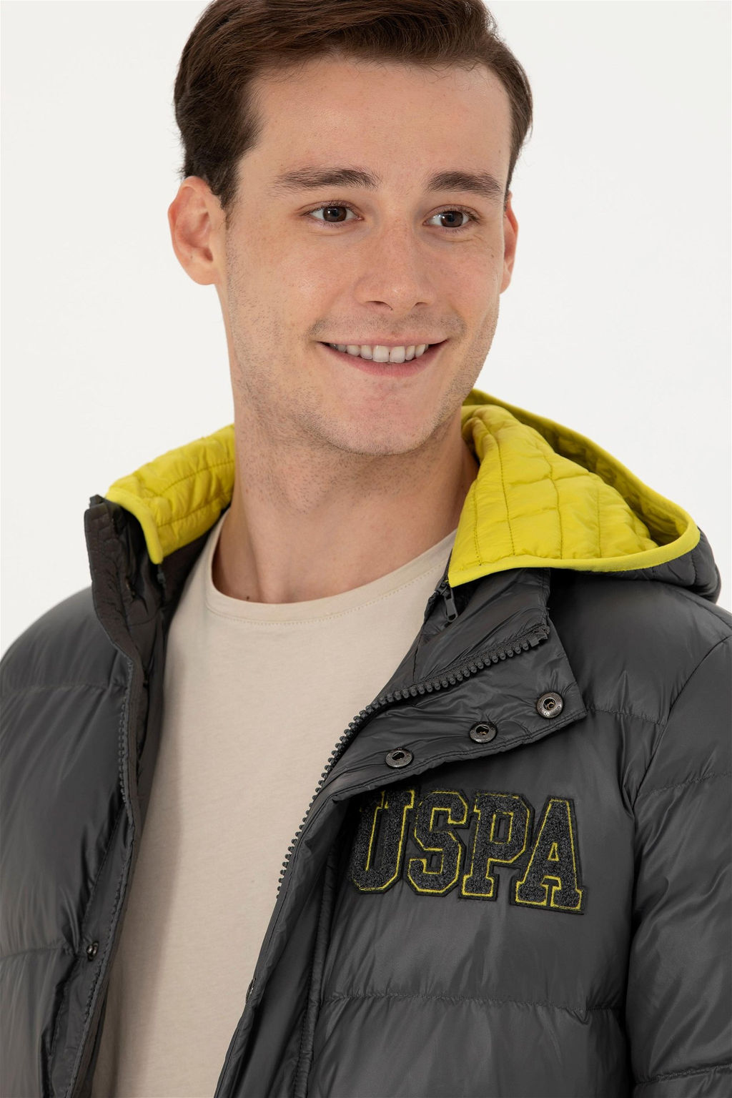 Мужское пальто антрацитового цвета Неожиданная скидка в корзине - U.s. polo assn фото 2