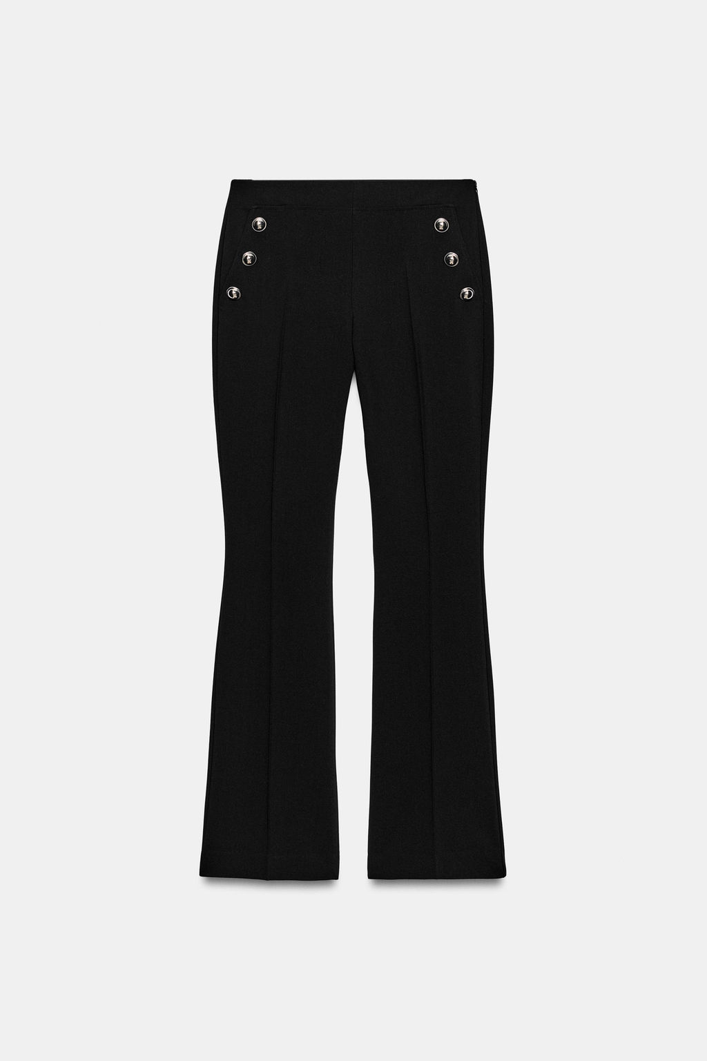 PANTAL?N FLARE BOTONES / Negro - Zara фото 8