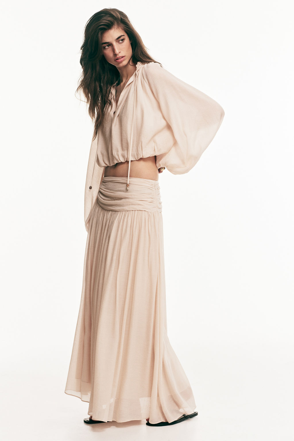 Falda fruncida de crep? - H&m фото 4