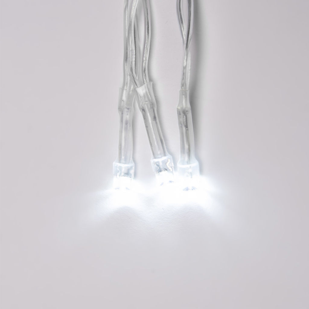 ULD-C1515-160/DTA WHITE IP20 Занавес светодиодный,1,5х1,5 м, 160 led, белый, с контроллером, провод прозрачный, IP20 - Volpe фото 3