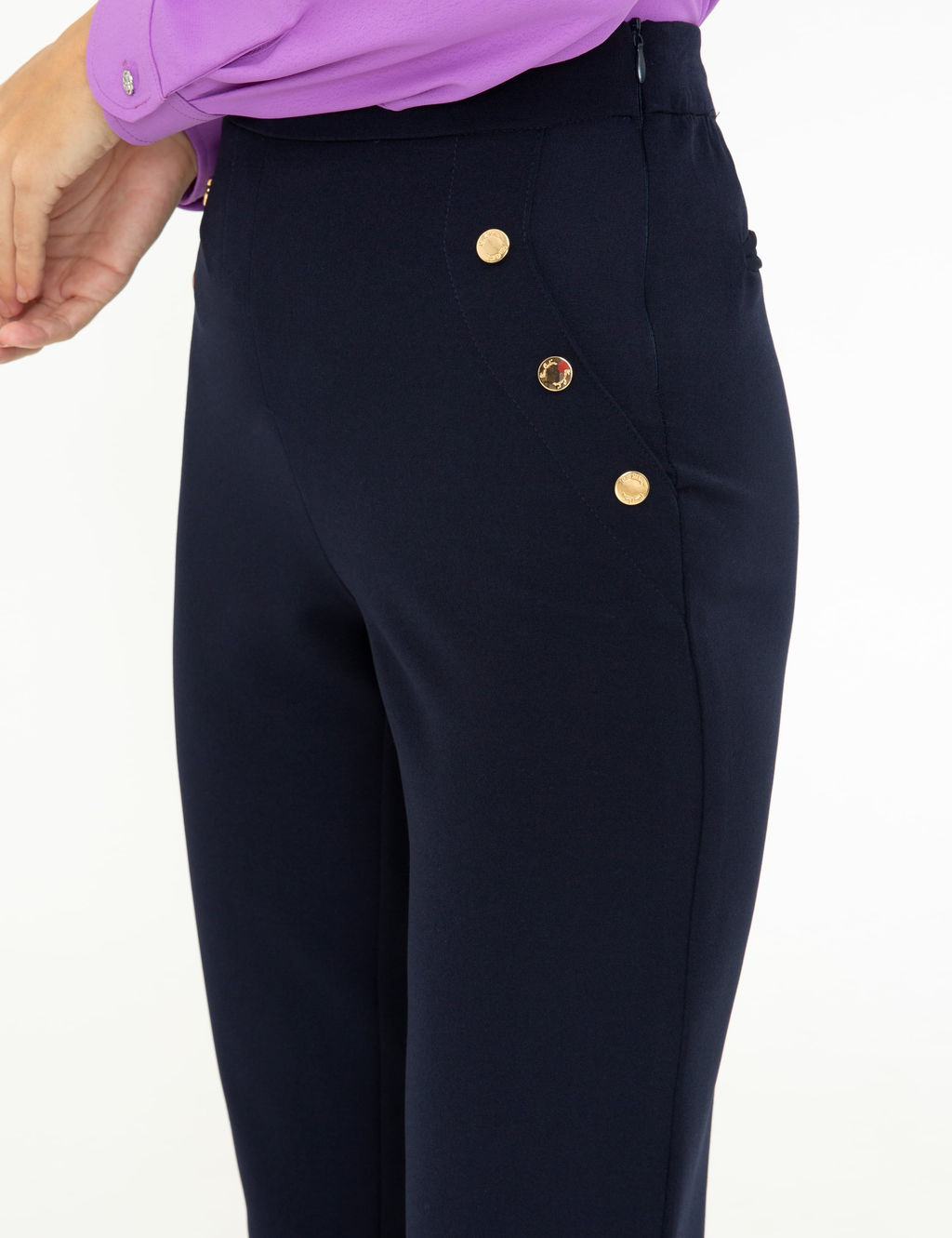 Lacivert Slim Fit Kuma_ Pantolon