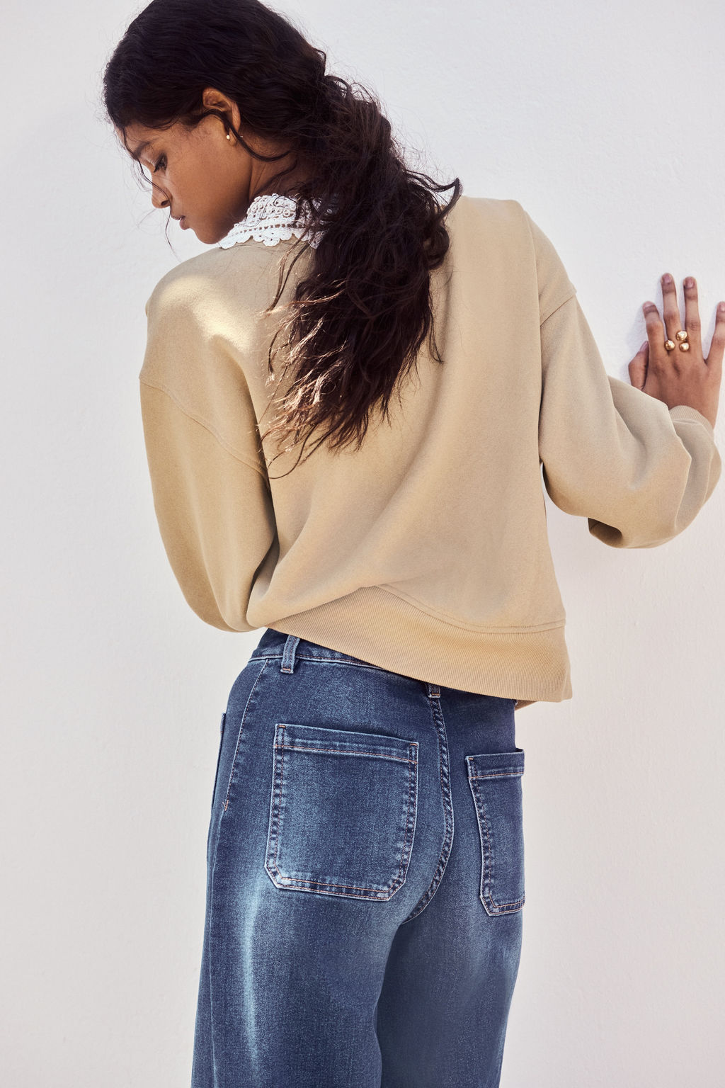 Wide High Waist Jeans - H&m фото 7