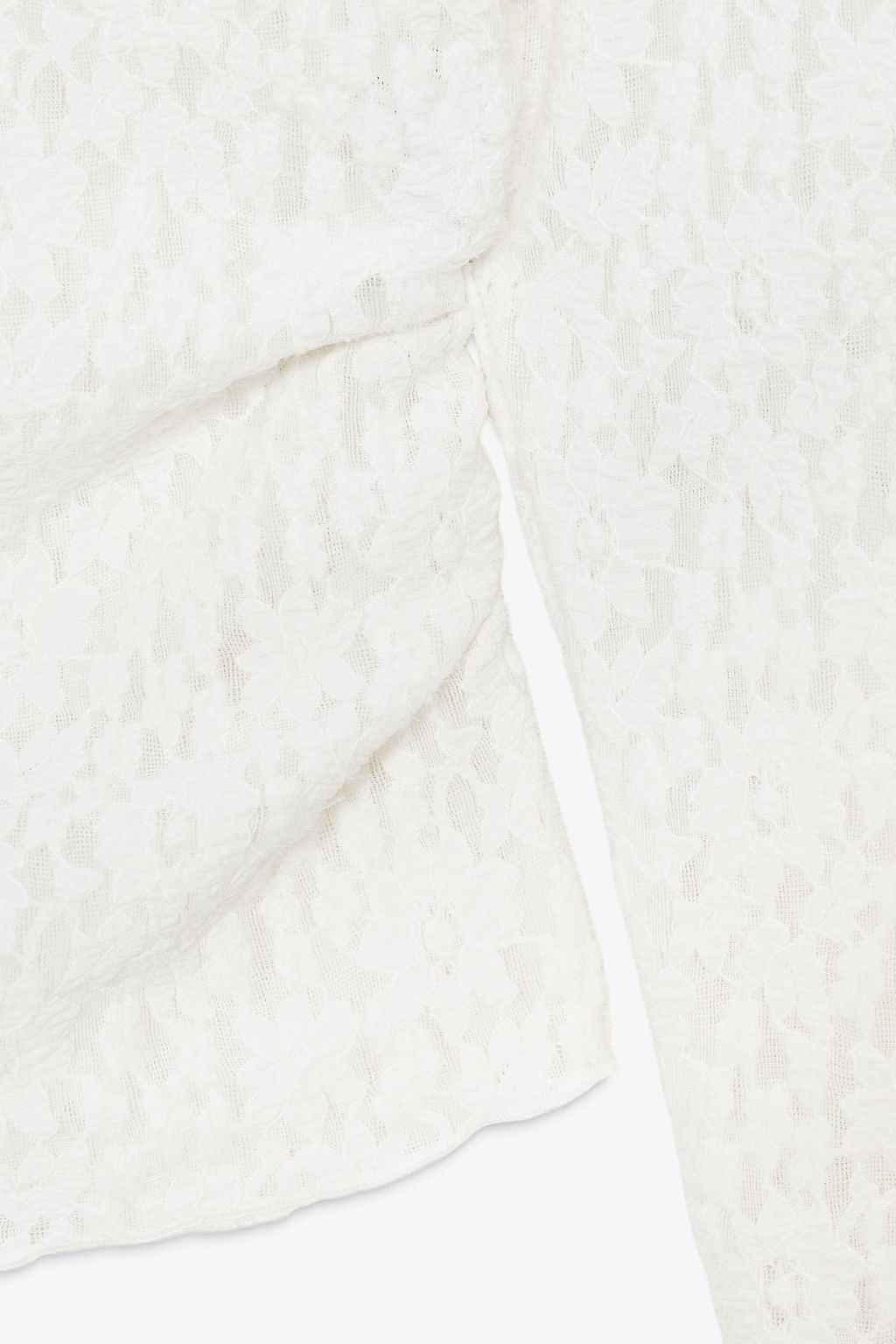 SOFT-TOUCH LACE GATHERED TOP - Zara фото 8