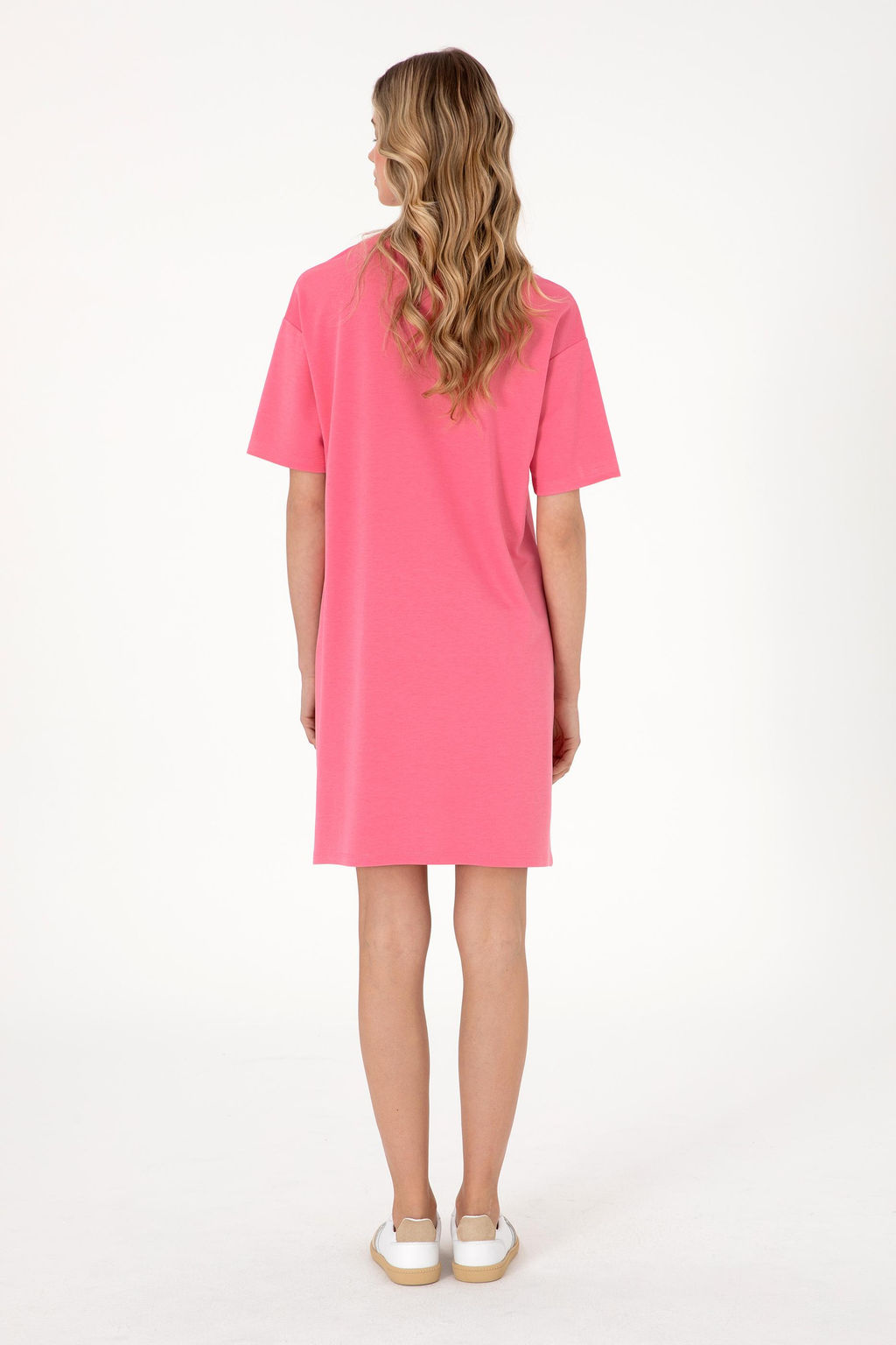 Kad_n Pembe Modal Kar___ml_ Bisiklet Yaka Mini Boy _rme Elbise Sepette S_rpriz _ndirim - U.s. polo assn фото 4