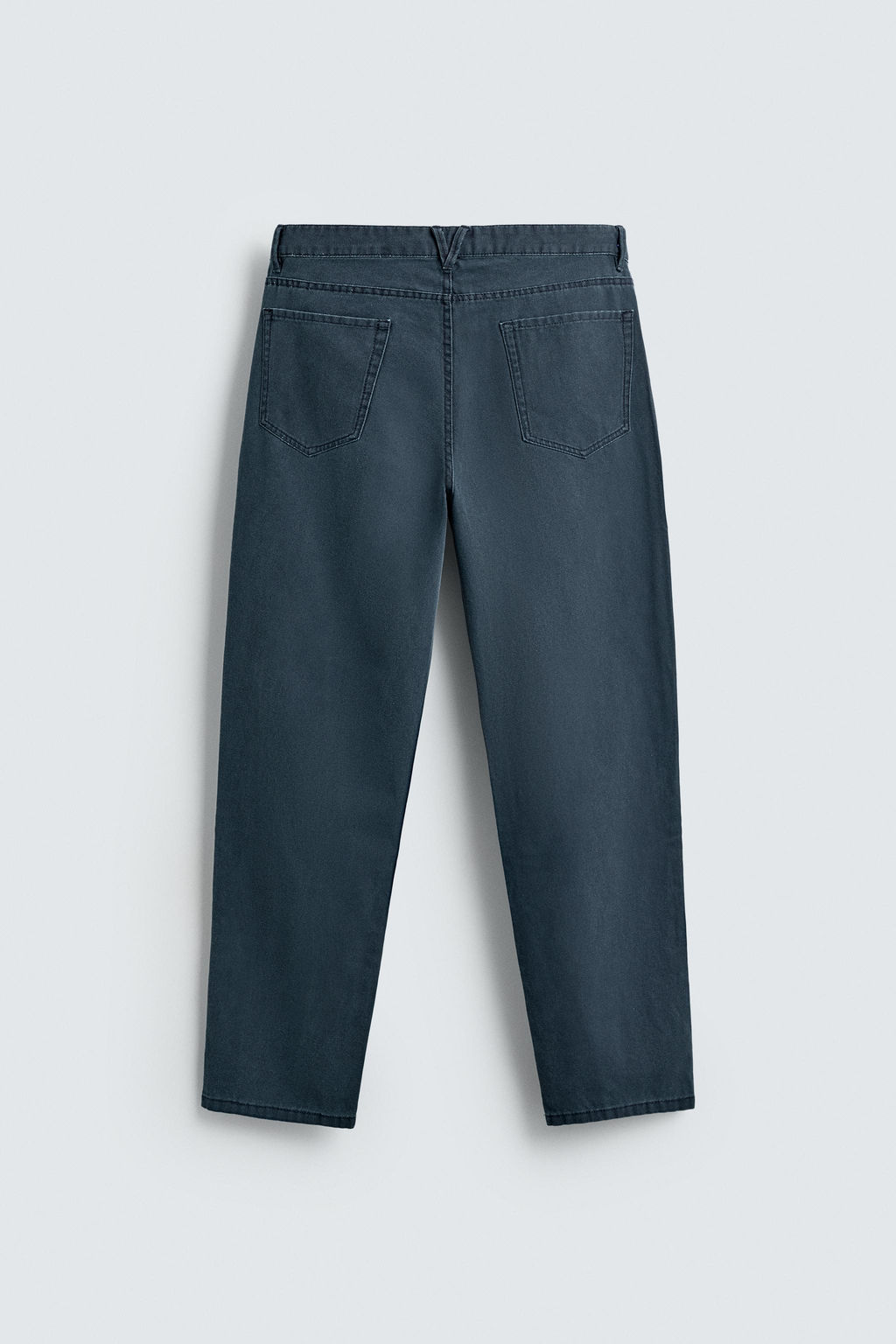 WASHED STRAIGHT-LEG TROUSERS