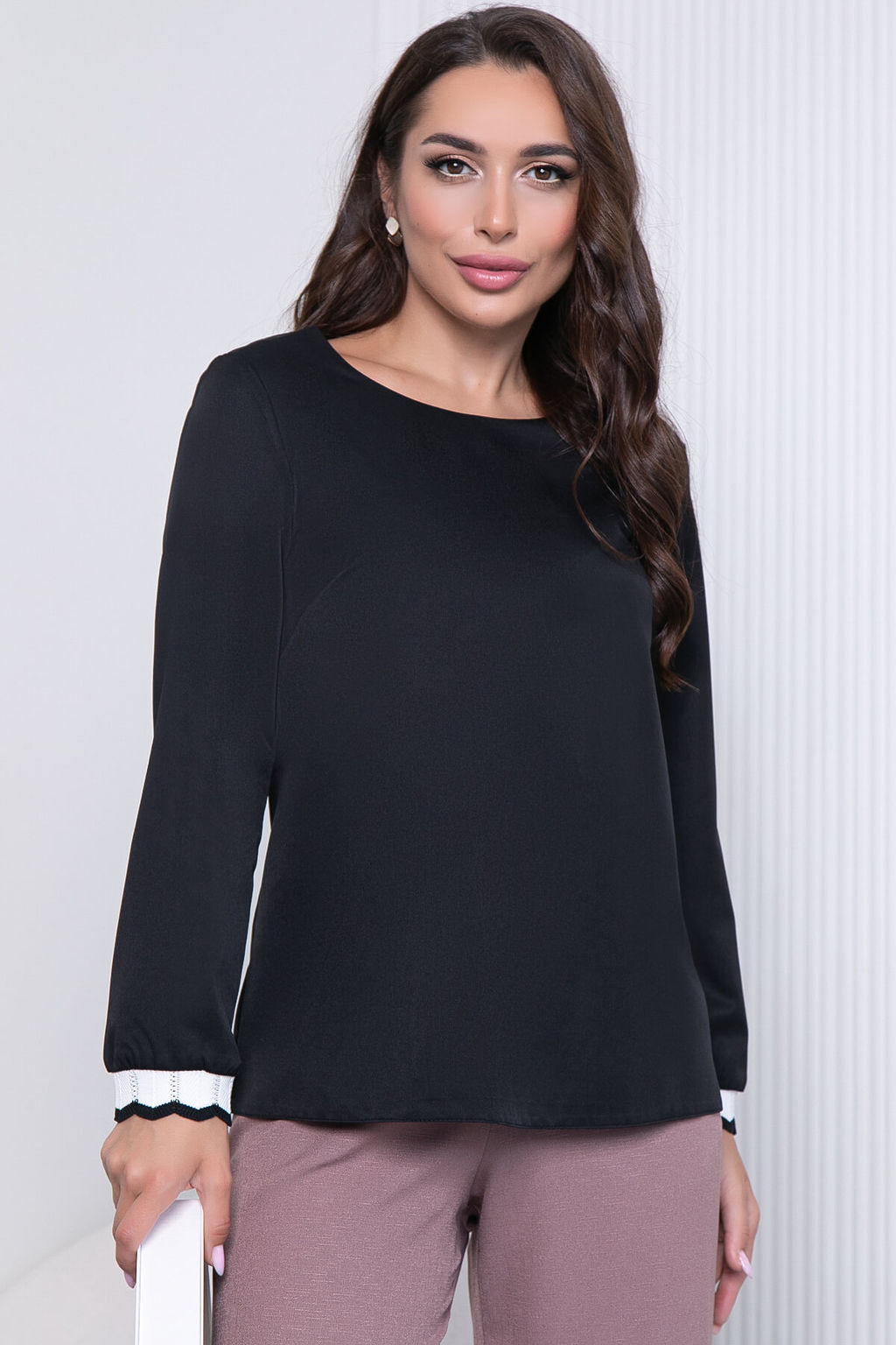Блуза Ханна Б7191 (черный) - Lt collection фото 13