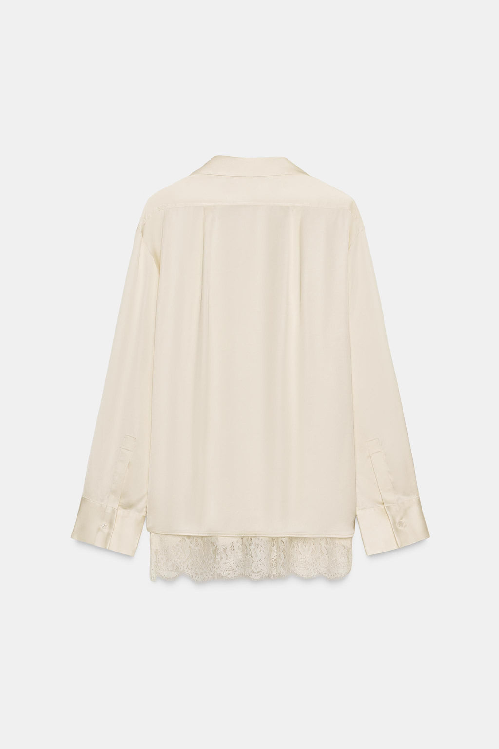 ZW COLLECTION COMBINED SATIN BLOUSE - Zara фото 6