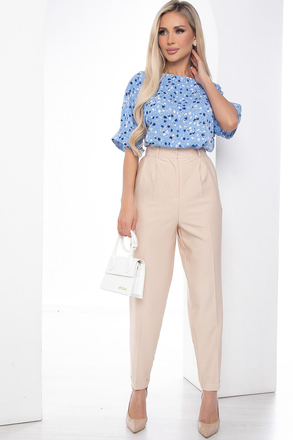 Брюки Между нами любовь (беж) Б9049 - Lt collection фото 13