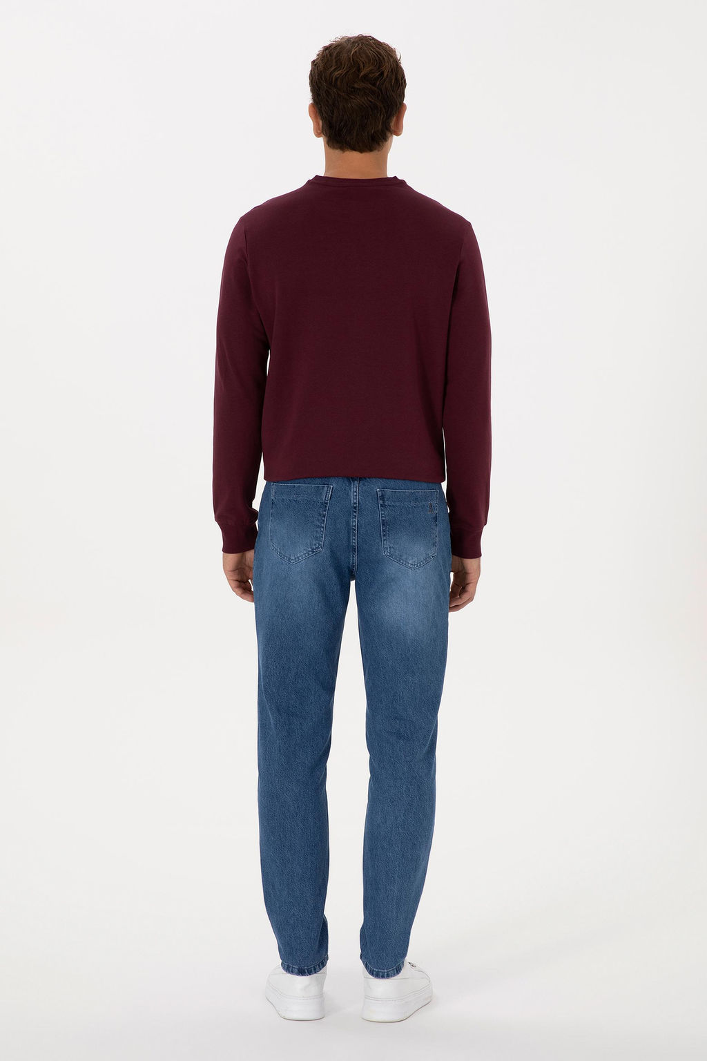 Erkek A__k Mavi Jean Tapered Fit Pantolon - U.s. polo assn фото 4