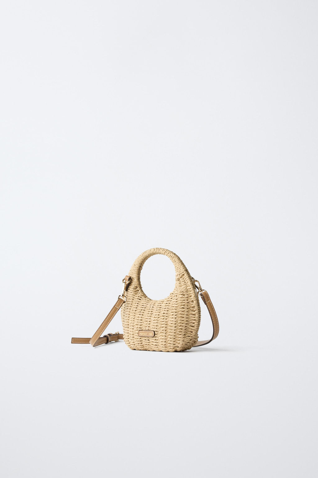 BANDOLERA EFECTO RAFIA / Blanco Crudo - Zara фото 3