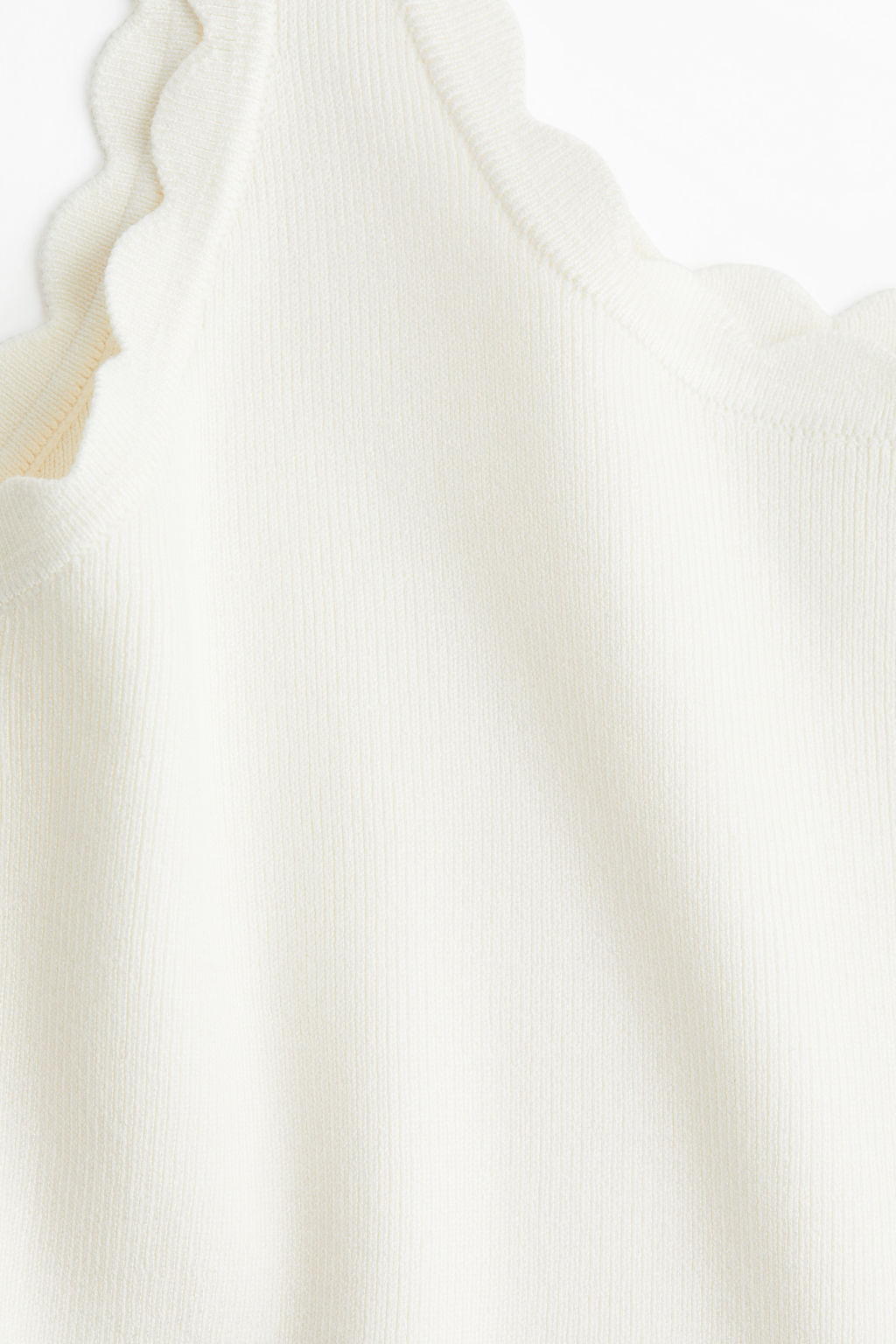 Top festoneado en punto fino - H&m фото 2