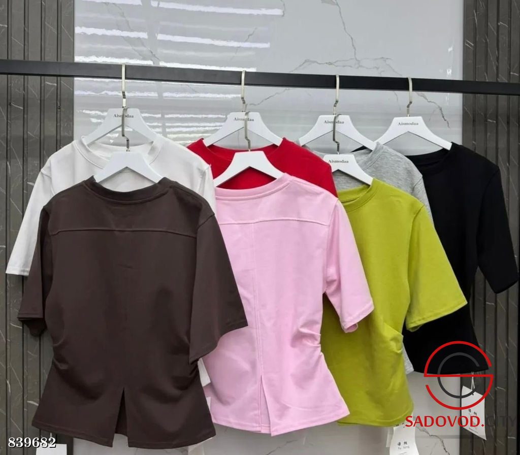 Футболка женская однотонная - Bruno фото 4