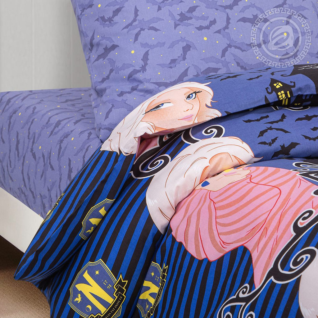 Постельное белье Академия (поплин детский) 1,5 сп./Пододеяльник: 1 шт. - 215*145; Простыня: 1 шт. - 214*150; Наволочка: 2 шт. - 70*70; Поплин детский