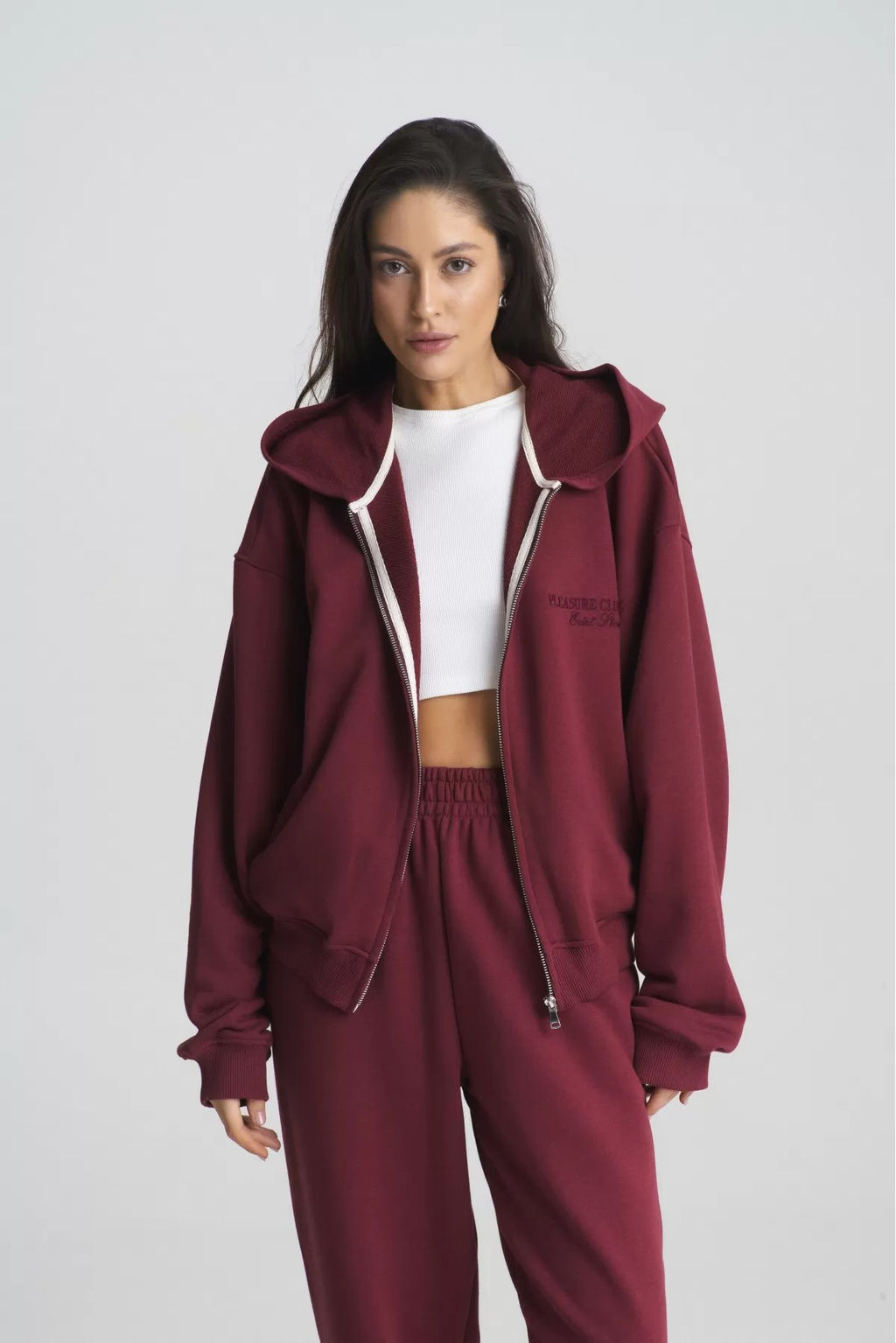 Худи ZIP Wine