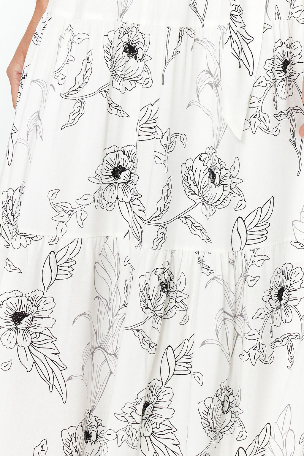 TRENDYOLMILLA Siyah Animal Shift Shally Maxi Dokuma Elbise TWOSS24EL00872 фото 17