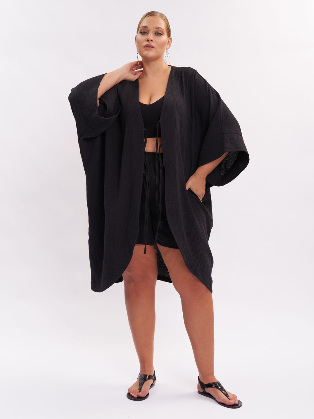Кардиган из муслина KA01401BLK01 - Артесса фото 3
