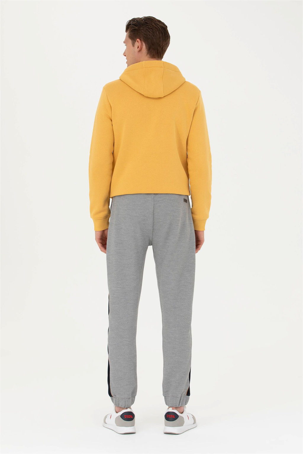 Мужские серые меланжевые спортивные штаны - U.s. polo assn фото 4