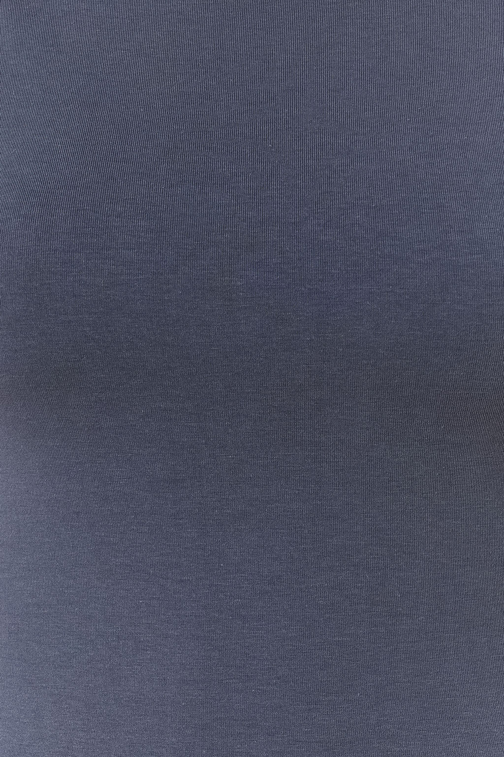 Trendyolmilla Siyah S?rt Dekolteli Fitted Regular Boy Pamuklu Esnek Orme Bluz TWOSS24BZ00031 фото 4