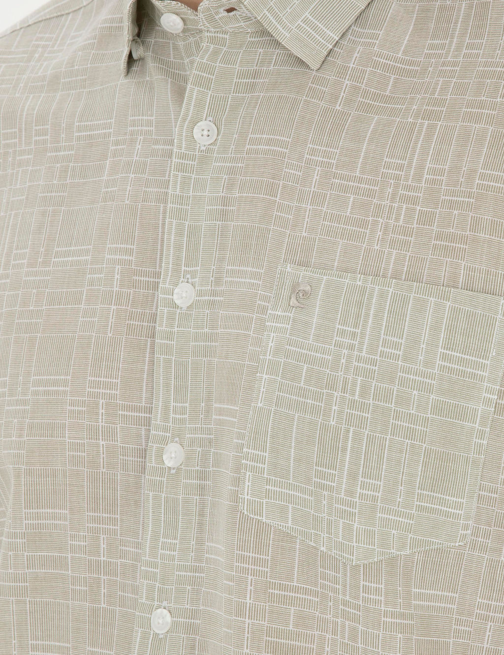 Haki Regular Fit K_sa Kollu G_mlek - Pierre cardin фото 7