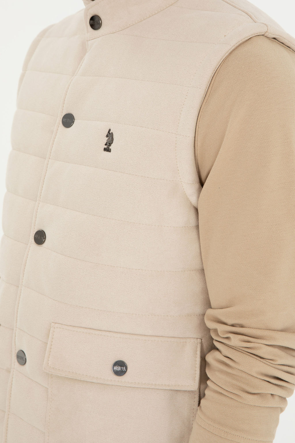 Erkek Bej Deri Ceket - U.s. polo assn фото 7
