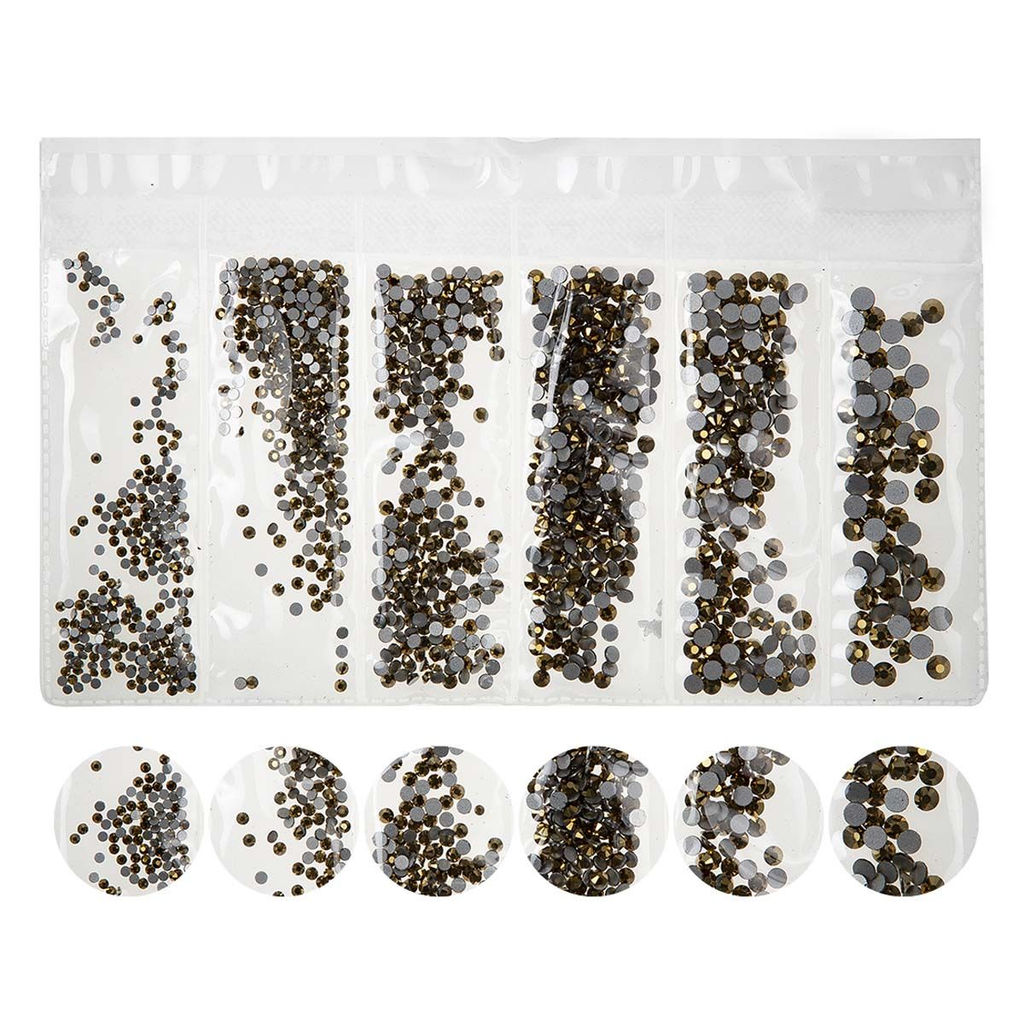 Nail Art Набор страз для ногтей, золотистый  фото 4