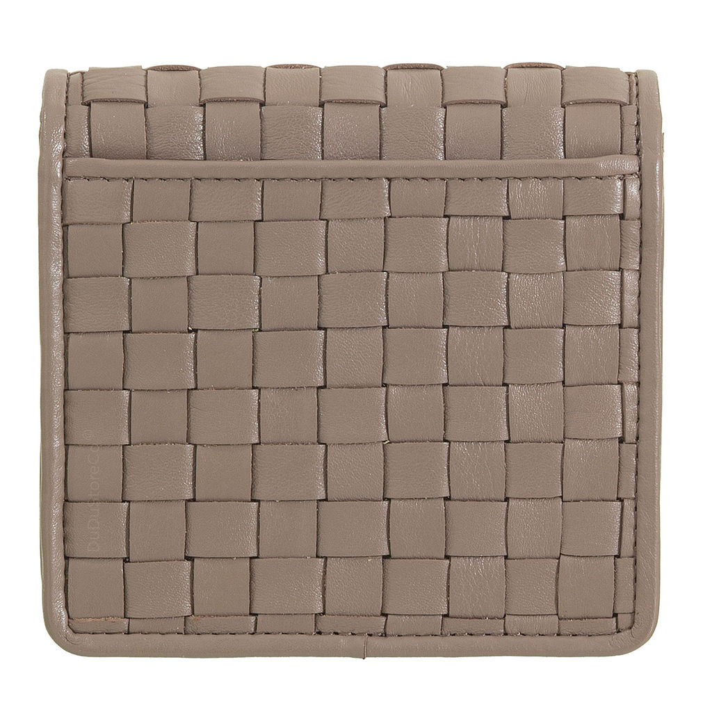 Итальянский кожаный кошелек DuDu серии Flores | тауп - Dudubags фото 6