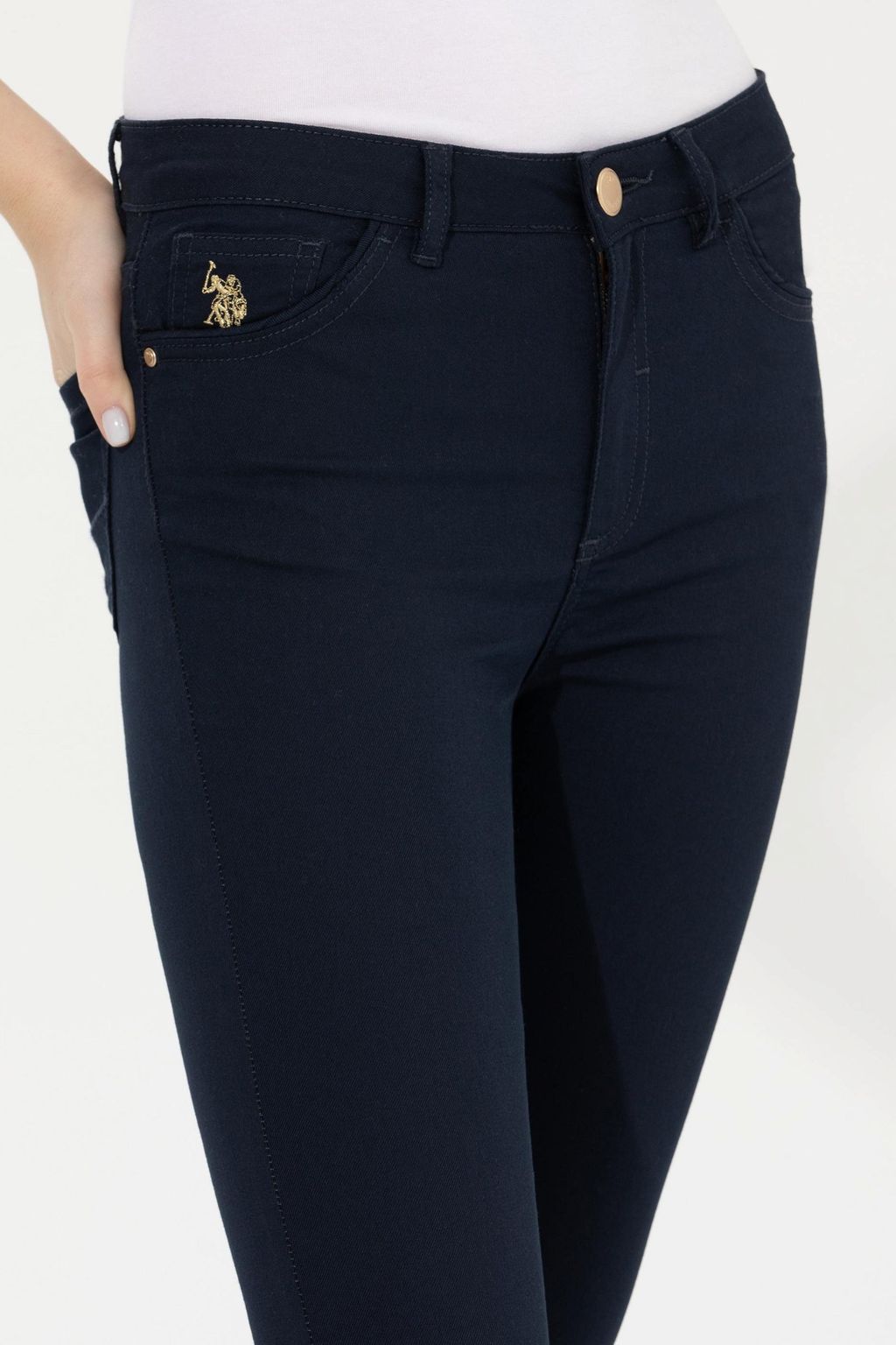 U. S. Polo Assn Женские темно-синие брюки - U.s. polo assn фото 5