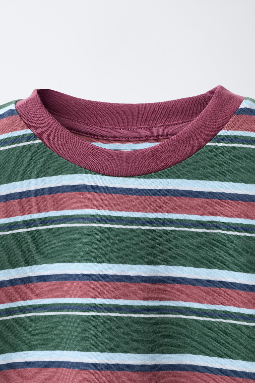 CAMISETA ESTAMPADA RAYAS / Verde - Zara фото 4