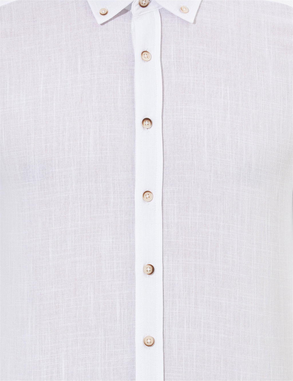Beyaz Slim Fit Uzun Kollu G_mlek - Pierre cardin фото 6