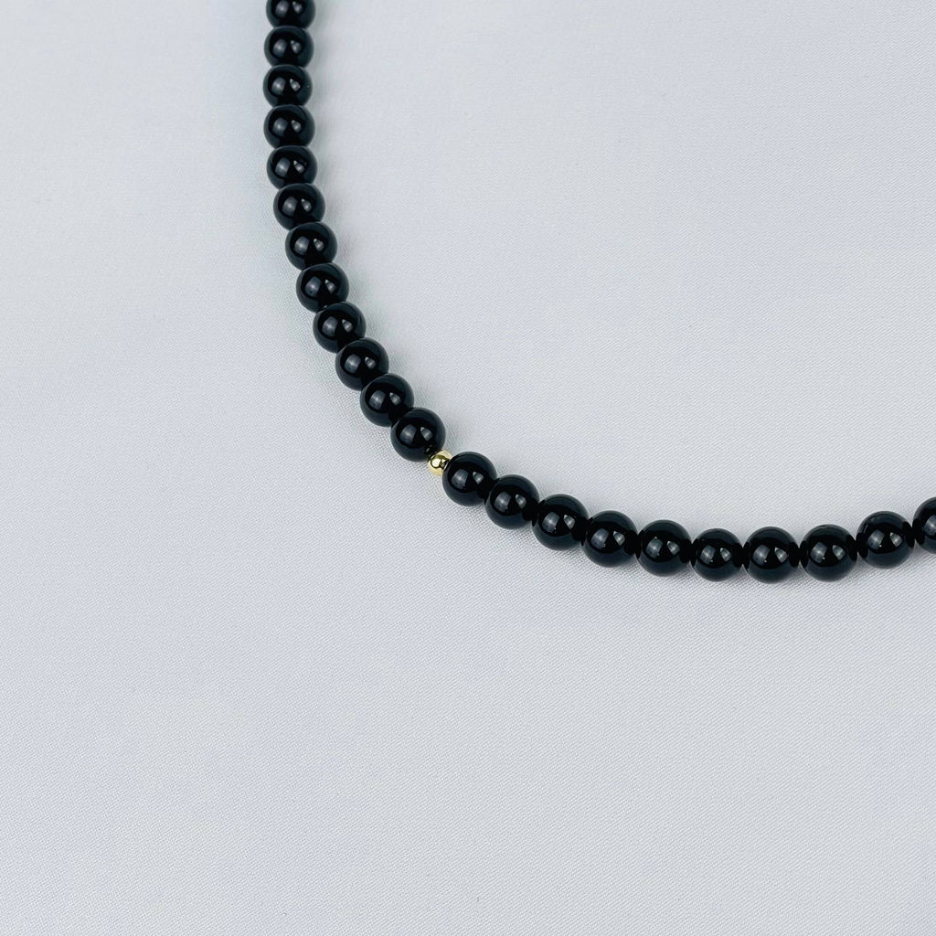 Бусы мужские из Турмалина и Корунда 70 см